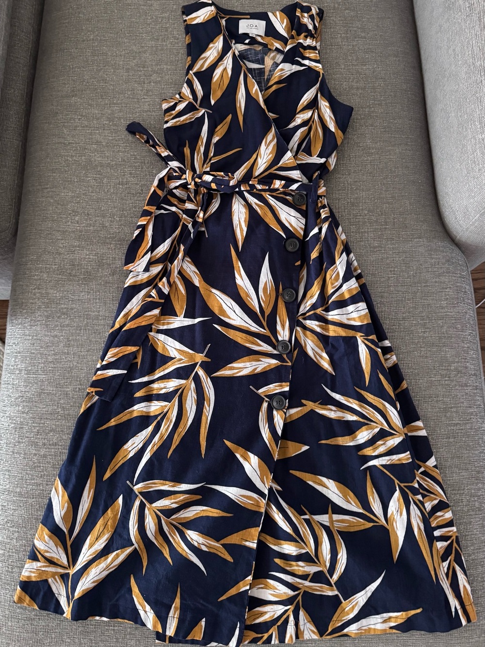 J.O.A Midi Wrap Dress with Belt